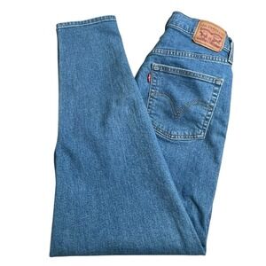 Levis‎ Womens 28 High Waisted Taper Medium Wash Jeans READ